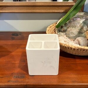 White Marble Diatomite Toothbrush Holder